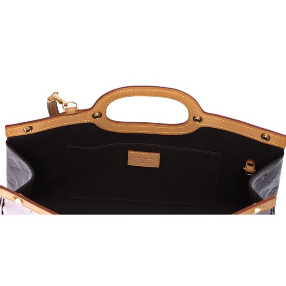 Louis Vuitton Roxbury Drive Monogram Vernis Handbag M91995 Amarante - Picture 8 of 9